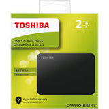 Toshiba External 2TB USB3.0 2.5" Black Drive