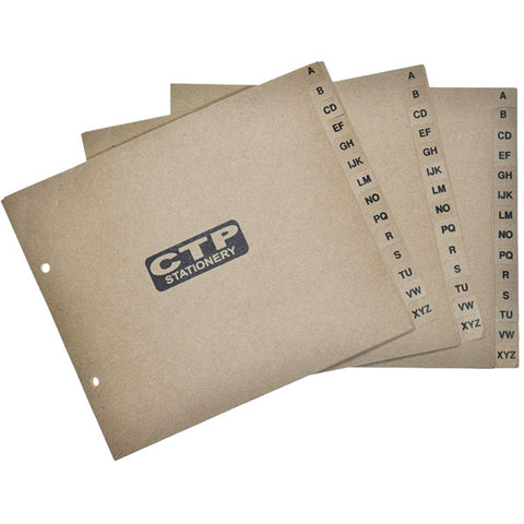 INDEX LEVER ARCH FILE A-Z KRAFT