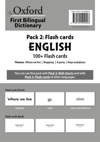 Oxford First Bilingual Dictionary Pack 2 Cards English