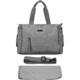 Totes Babe Luna Diaper Shoulder Bag Light Grey