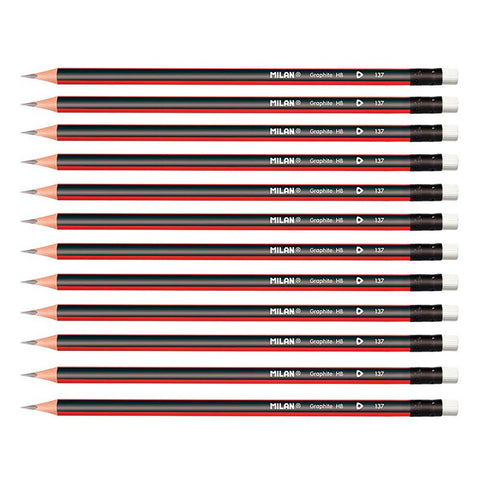 MILAN HB GRAPHITE HEXAGONAL PENCILS 12's (Each)