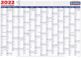 CTP A1 POLYPROP WALL CALENDAR 2022
