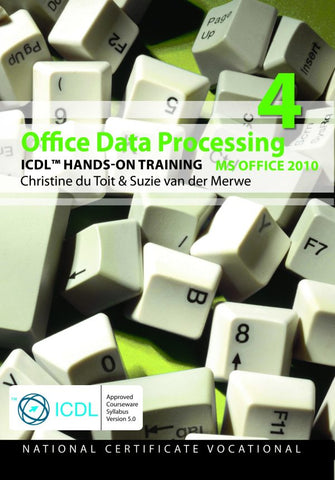 NCV4 Office Data Processing Office 2010 Hands-on Training eBook