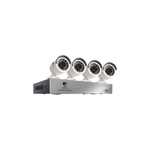 Patrol 8 Channel 4 x Bullet Camera 1080P 1TB DVR Kit