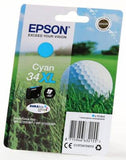 Epson Singlepack Cyan 34XL DURABrite Ultra Ink