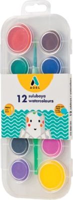 ADEL SCHOOL WATERCOLORS 10 + 2 JUMBO COLORS