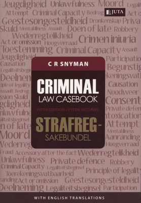 CRIMINAL LAW CASEBOOK / STRAFREGSAKEBUNDEL, 5th Edition