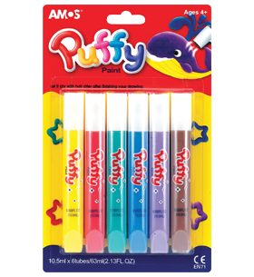 AMOS PAINT PUFFY 10.5ml 6pcs - PUP10B6
