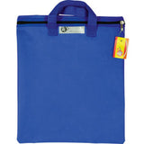 4KIDS NYLON LIBRARY BOOK BAG WITH HANDLE BLUE