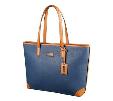 SupaNova Pebbles Series 15.6` Ladies Laptop Handbag in Navy with a Padded Laptop Compartment and Mini Mirror