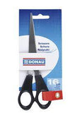 DONAU SCISSOR OFFICE BLACK HANDLE 16cm
