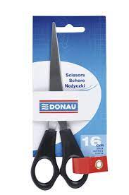 DONAU SCISSOR OFFICE BLACK HANDLE 16cm