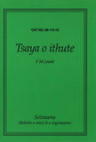 Tsaya o Ithute - Tswana Poetry