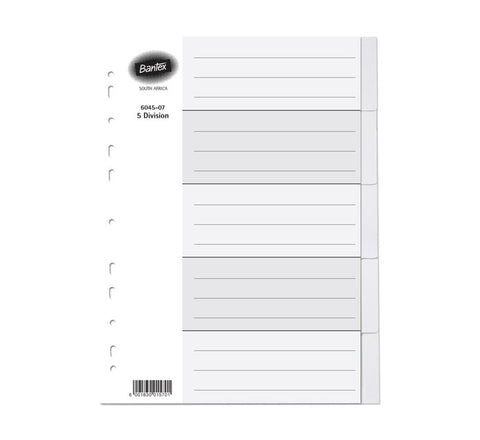 Bantex Manilla Board Dividers and Indices