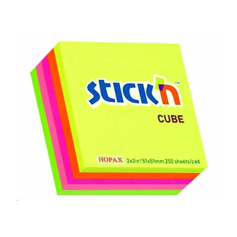 STICK'n NOTE NEON MINI CUBE