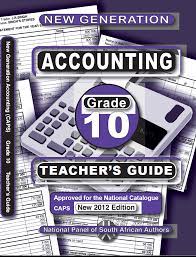 New Generation Accounting - Gr 10: Teacher's Guide