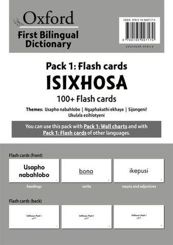 Oxford First Bilingual Dictionary pack 1 cards isiXhosa