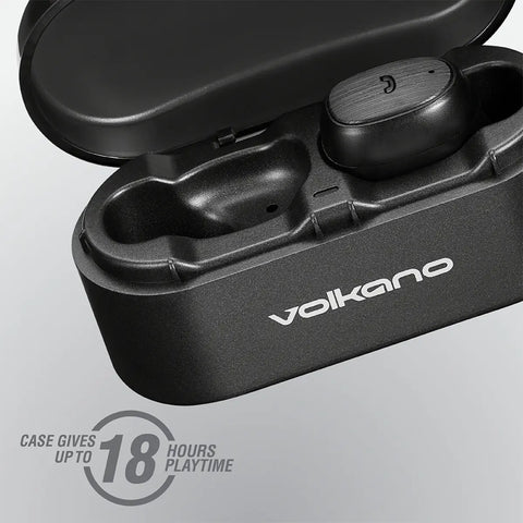 Volkano Virgo Series True Wireless Earphones Black Elex