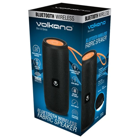 Volkano Stun 2.0 Series Bluetooth Speaker - Black