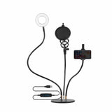 Volkano Insta series Ring light Desk Stand Vlogging Kit with Mic