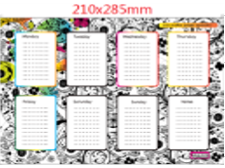 CTP A4 Weekly Fridge Planner 2022