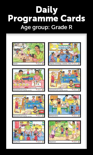 DAILY PROGRAMME CARDS GRADE R – Elex Academic Bookstore